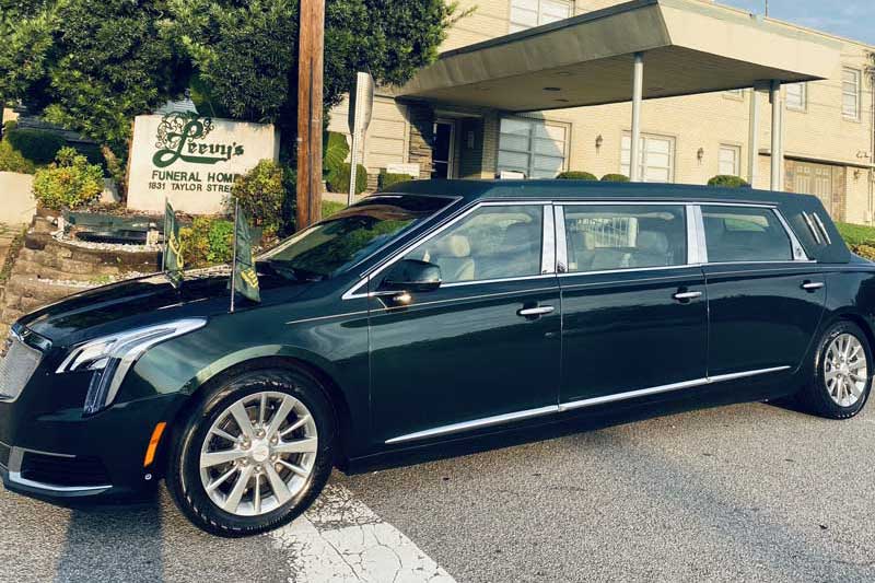 LEEVY's Funeral Home Limo for Funeral Fleet
