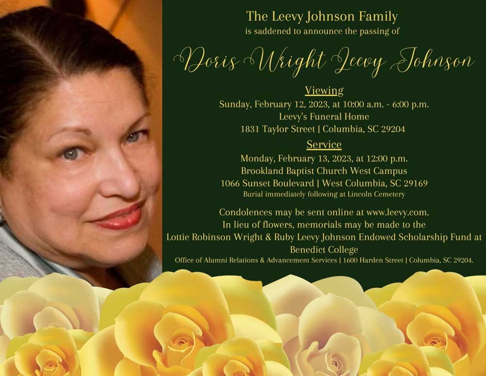 Celebrating the life of Doris Leevy Johnson